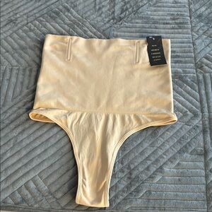 Skims Beige High-Waisted Thong